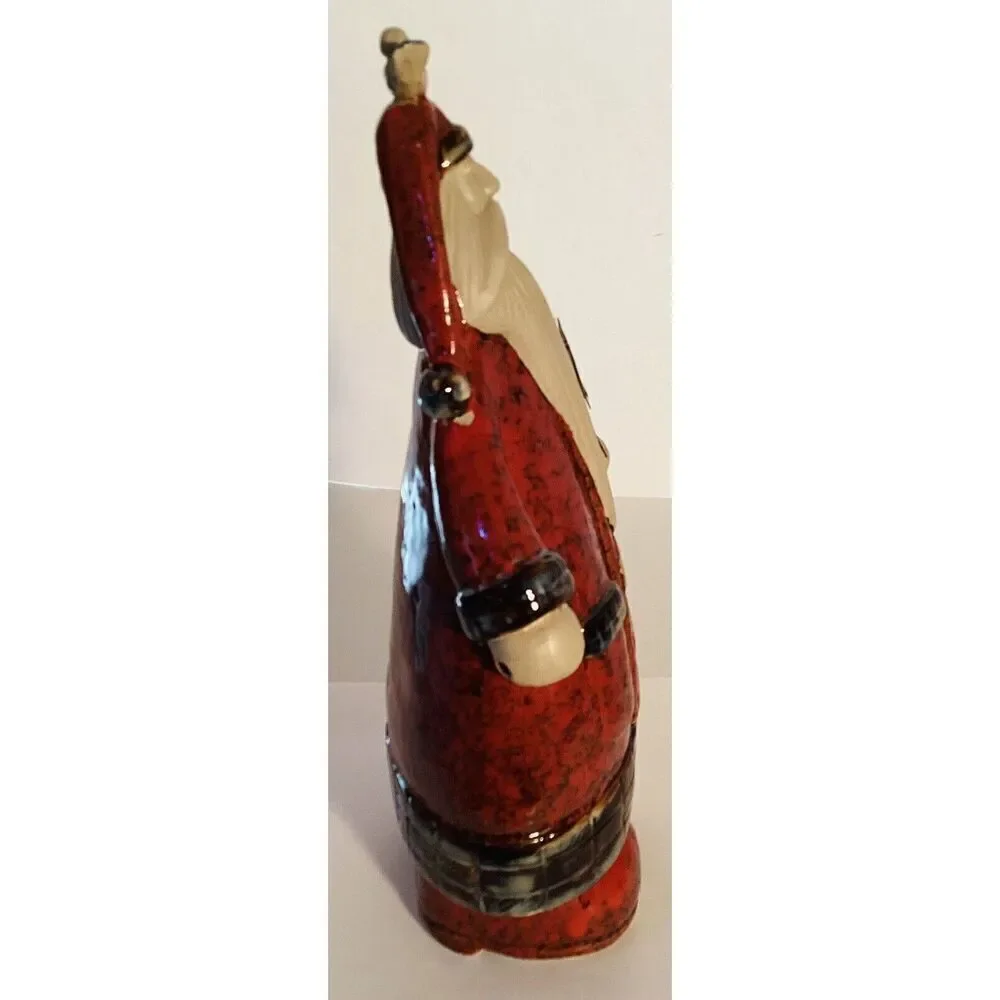 Folk Art Santa Figure Rustic Christmas Decor Holiday St. Nick - Picture 3 of 5